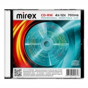  CD-RW Mirex 700Mb 4x-12x, Slim Case (UL121002A8S)