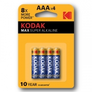  AAA Kodak MAX LR03-4BL, Alkaline, 4