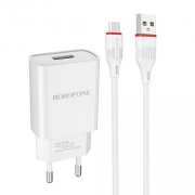   Borofone BA20A, 2.1 USB +  Micro USB, 