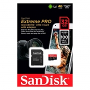   Micro SDHC 32Gb SanDisk Extreme Pro U3 V30 A1 100/90/ +  SD