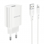   Borofone BN1, 2.1 USB +  Lightning, 