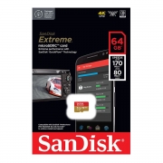   Micro SDXC 64Gb SanDisk Extreme U3 V30 A2 170/   (SDSQXAH-064G-GN6MN)