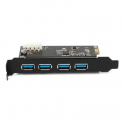 PCI-E  4   USB3.0, Gembird SPCR-04