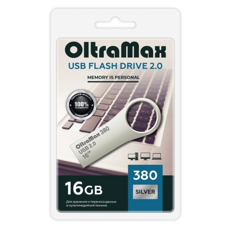 16Gb OltraMax 380 Key Silver  USB 2.0 (OM-16GB-380-Silver)