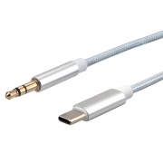 - USB Type C(m) - 3.5 plug, 1 , , Cablexpert (CCAB-CM35M-1M-W)