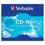  CD-R Verbatim 700Mb Extra Protection 52x, Slim Case (43347)