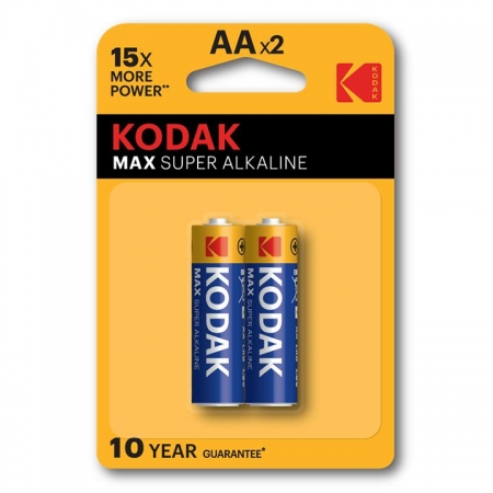  AA Kodak MAX LR6-2BL, Alkaline, 2   (KAA-2)