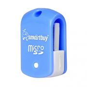 Карт-ридер внешний USB Smartbuy SBR-706-B Blue, microSD/microSDHC
