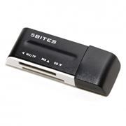 Карт-ридер внешний USB 5Bites RE2-102BK Black USB2.0