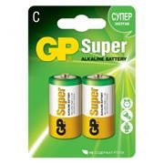 Батарейка C GP Super Alkaline LR14, 2 шт, блистер (14A-CR2)
