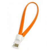 Кабель USB 2.0 Am=>Apple 8 pin Lightning, магнит, 0.2м, оранжевый, Smartbuy (iK-502m orange)