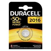 Батарейка CR2016 Duracell, 1 шт, блистер