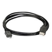 Кабель USB 2.0 Am=>micro B - 1.2 м, черный, Exegate (EX-CC-USB2-AMmicroBM5P-1.2)