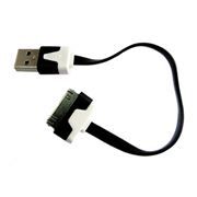 Кабель USB 2.0 Am=>Apple 30 pin, плоский, 0.15 м, Dialog (HC-A6201)