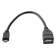 Адаптер OTG USB 2.0 Af - micro B, 0.2 м, черный, Perfeo (U4202)