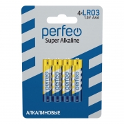  AAA Perfeo LR03/4BL Super Alkaline, 4, 