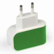 Зарядное устройство Smartbuy COLOR CHARGE Combo + кабель microUSB, 1A, зеленое (SBP-8015)