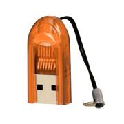 Карт-ридер внешний USB Smartbuy SBR-710-O Orange, microSD