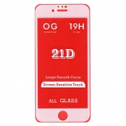 Защитное стекло для экрана iPhone 6/6S White, Full Screen, Perfeo (PF_4409)