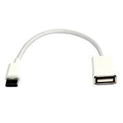 Адаптер OTG USB Type C(m) - USB 2.0 Af, белый, KS-is KS-297