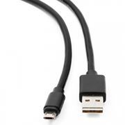 Кабель USB 2.0 Am=>micro B - 1.8 м, черный, двусторонние разъемы, Cablexpert (CC-mUSBDS-6)