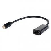 Адаптер mini DisplayPort/M - HDMI/F, 0.15 м, черный, Cablexpert (A-mDPM-HDMIF-02)