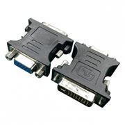 Адаптер DVI/M - VGA/15F, черный, Cablexpert (A-DVI-VGA-BK)