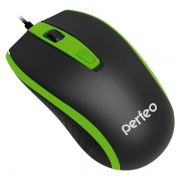 Мышь Perfeo Profil, чёрно-зелёная, USB (PF-383-OP-B/GN) (PF_4929)