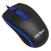 Мышь Perfeo Profil, чёрно-синяя, USB (PF-383-OP-B/BL) (PF_4930)