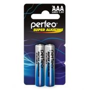 Батарейка AAA Perfeo LR03/2BL mini Super Alkaline, 2шт, мини блистер