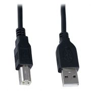 Кабель USB 2.0 Am=>Bm - 1.8 м, черный, VS (U118)