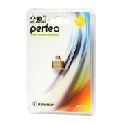 Адаптер OTG USB 2.0 Af - micro Bm, золотистый, Perfeo PF-VI-O003 (PF_5045)