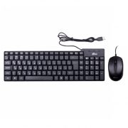 Комплект Ritmix RKC-010 Black, проводные клавиатура и мышь