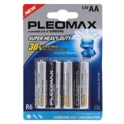 Батарейка AA Samsung PLEOMAX R6-BL4, солевая, 4шт, блистер