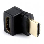 Адаптер HDMI/M - HDMI/F, угловой 270 гр., позол. разъемы, Cablexpert (A-HDMI270-FML)