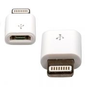 Адаптер USB 2.0 micro Bf - Apple Lightning 8 pin (m), белый, Dialog (CI-0001)