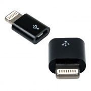 Адаптер USB 2.0 micro Bf - Apple Lightning 8 pin (m), черный, Dialog (CI-0001)