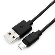 Кабель USB 2.0 Am=>micro B - 1.8 м, черный, Гарнизон (GCC-mUSB2-AMBM-1.8M)