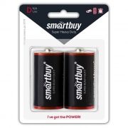 Батарейка D Smartbuy R20/2B, солевая, 2шт, блистер (SBBZ-D02B)