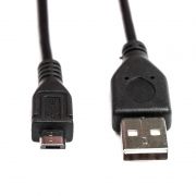 Кабель USB 2.0 Am=>micro B - 1.0 м, черный, Dialog (HC-A2610)