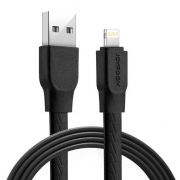 Кабель USB 2.0 Am=>Apple 8 pin Lightning, 1.2 м, плоский, черный, Joyroom Titan S-L127