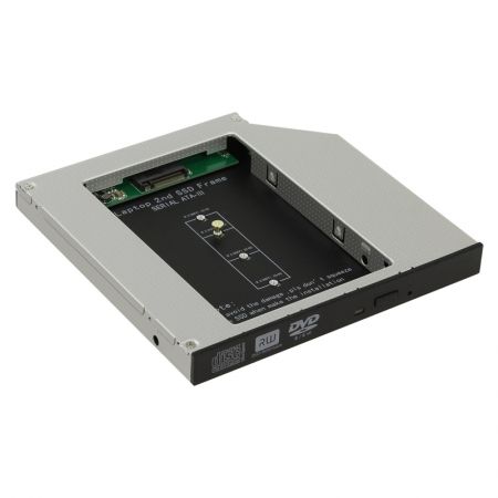 Шасси для SSD M.2 (NGFF) в отсек 5.25 12.7мм, Orient UHD-2M2C12