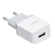 Зарядное устройство Hoco C22A 2.4А USB, белое