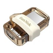 64Gb SanDisk Dual Drive Ultra White/Gold, microUSB/USB 3.0 (SDDD3-064G-G46GW)