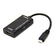 Адаптер MHL Micro USB - HDMI, 0.1 м, Premier (6-760)