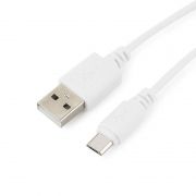 Кабель USB 2.0 Am=>micro B - 1.0 м, белый, Cablexpert (CC-mUSB2-AMBM-1MW)