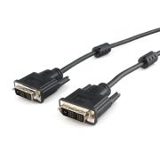 Кабель DVI-D Single link, 1.8 м, экран, 2 фильтра, черный, Cablexpert (CC-DVIL-BK-6)