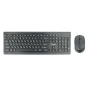 Комплект Gembird KBS-7200 Black, беспроводные клавиатура и мышь