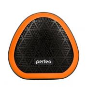 Bluetooth колонка Perfeo TRIANGLE, 6 Вт, Bluetooth, MP3, FM, 800 мАч, черная/оранжевая (PF_A4342)