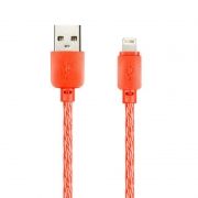 Кабель USB 2.0 Am=>Apple 8 pin Lightning, 1 м, красный, Smartbuy (ik-512SPS red)